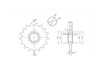 BikeMaster 525 Front Sprocket, 17T BikeMaster 525 Front Sprocket, 17T