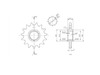 BikeMaster 525 Front Sprocket, 15T BikeMaster 525 Front Sprocket, 15T