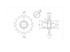 BikeMaster 525 Front Sprocket, 16T BikeMaster 525 Front Sprocket, 16T