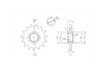 BikeMaster 525 Front Sprocket, 15T BikeMaster 525 Front Sprocket, 15T