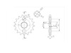 BikeMaster 530 Front Sprocket, 17T BikeMaster 530 Front Sprocket, 17T