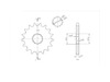 BikeMaster 530 Front Sprocket, 17T BikeMaster 530 Front Sprocket, 17T