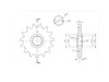BikeMaster 630 Front Sprocket, 15T BikeMaster 630 Front Sprocket, 15T