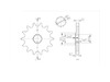 BikeMaster 630 Front Sprocket, 14T BikeMaster 630 Front Sprocket, 14T
