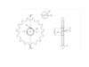 BikeMaster 630 Front Sprocket, 15T BikeMaster 630 Front Sprocket, 15T