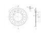 BikeMaster 520 Rear Steel Sprocket, 44T BikeMaster 520 Rear Steel Sprocket, 44T
