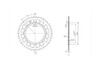 BikeMaster 520 Rear Steel Sprocket, 42T BikeMaster 520 Rear Steel Sprocket, 42T