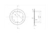 BikeMaster 520 Rear Steel Sprocket, 39T BikeMaster 520 Rear Steel Sprocket, 39T