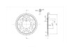 BikeMaster 530 Rear Steel Sprocket, 43T BikeMaster 530 Rear Steel Sprocket, 43T