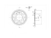 BikeMaster 530 Rear Steel Sprocket, 45T BikeMaster 530 Rear Steel Sprocket, 45T