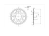 BikeMaster 530 Rear Steel Sprocket, 47T BikeMaster 530 Rear Steel Sprocket, 47T