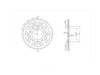 BikeMaster 530 Rear Steel Sprocket, 42T BikeMaster 530 Rear Steel Sprocket, 42T