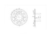 BikeMaster 530 Rear Steel Sprocket, 45T BikeMaster 530 Rear Steel Sprocket, 45T
