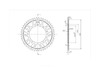 BikeMaster 530 Rear Steel Sprocket, 46T BikeMaster 530 Rear Steel Sprocket, 46T