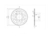 BikeMaster 630 Rear Steel Sprocket, 38T BikeMaster 630 Rear Steel Sprocket, 38T