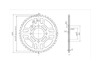 BikeMaster 630 Rear Steel Sprocket, 43T BikeMaster 630 Rear Steel Sprocket, 43T