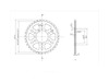 BikeMaster 630 Rear Steel Sprocket, 35T BikeMaster 630 Rear Steel Sprocket, 35T