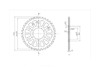 BikeMaster 630 Rear Steel Sprocket, 38T BikeMaster 630 Rear Steel Sprocket, 38T
