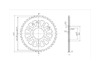 BikeMaster 630 Rear Steel Sprocket, 41T BikeMaster 630 Rear Steel Sprocket, 41T